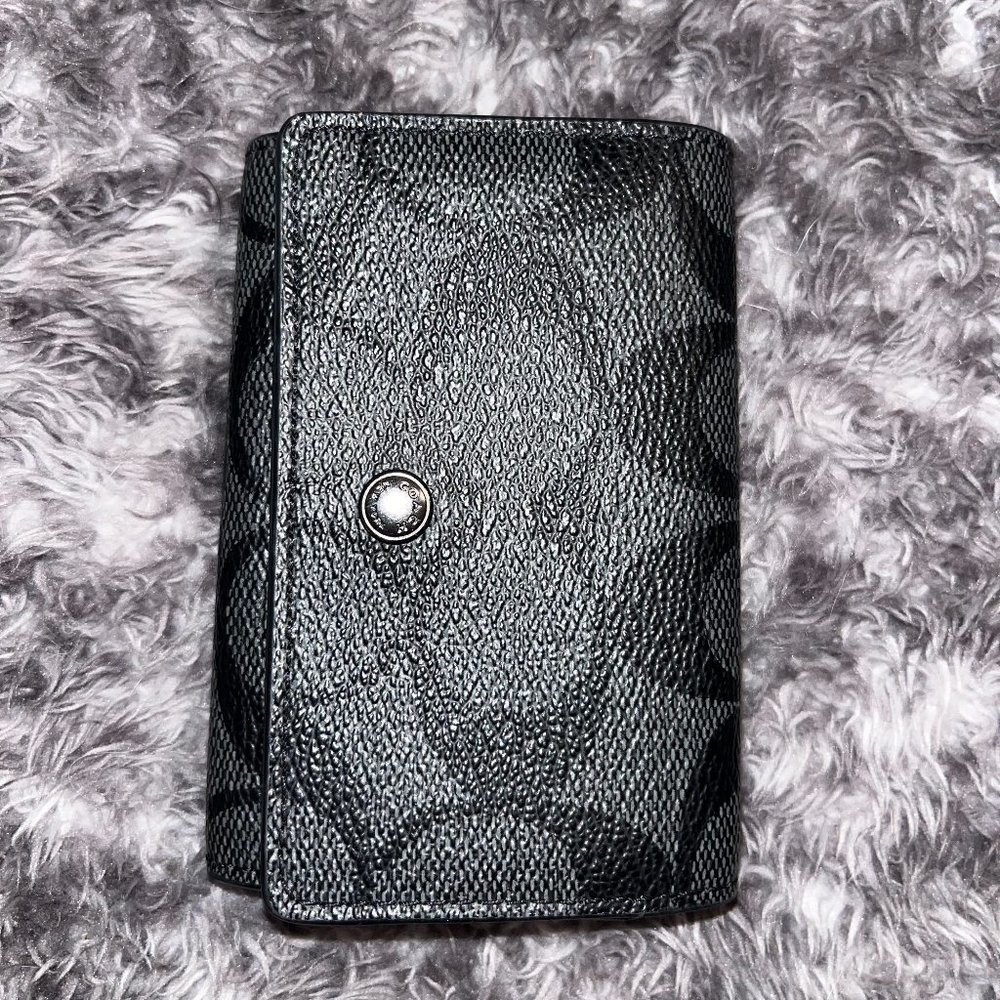 Coach Five Ring Key Case in Signature Canvas